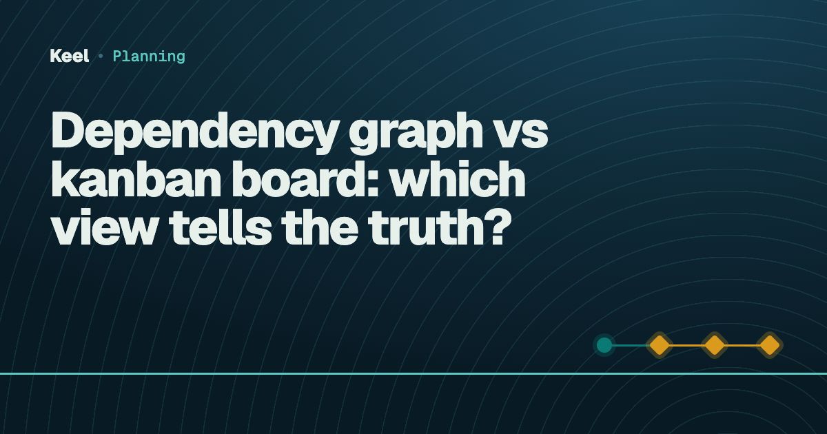 Cover: Dependency graph vs kanban board: which view tells the truth?
